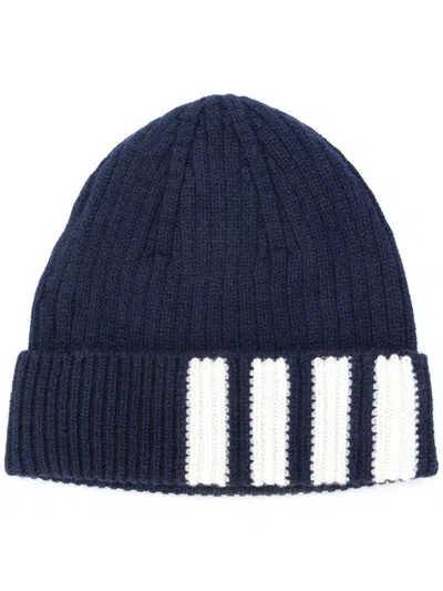 THOM BROWNE THOM BROWNE 4-BAR STRIPE RIB HAT