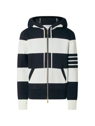 Thom Browne Hector 4-bar Striped Hoodie In Multi