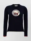 Thom Browne Blue Jacquard Pattern Sweater