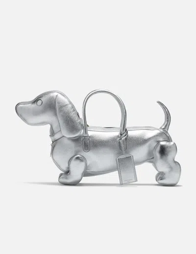 Thom Browne Hector Bag In Silver