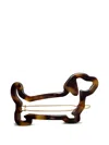 Thom Browne Hector Dog-shape Hair Clip In Brown