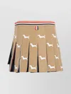 Thom Browne Hector-embroidery Corduroy Mini Skirt