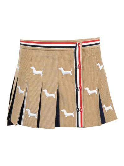THOM BROWNE MINIFALDA - MARRÓN CLARO