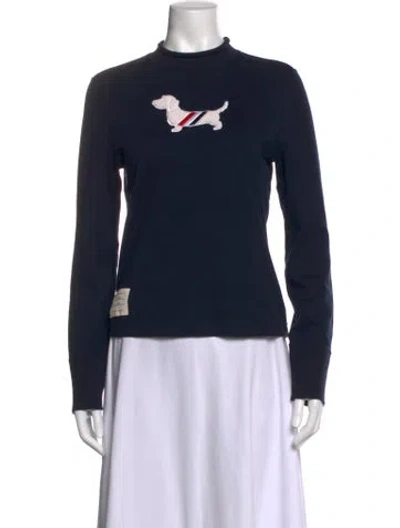 Pre-owned Thom Browne Hector Graphic Print Sweatshirt In Blue