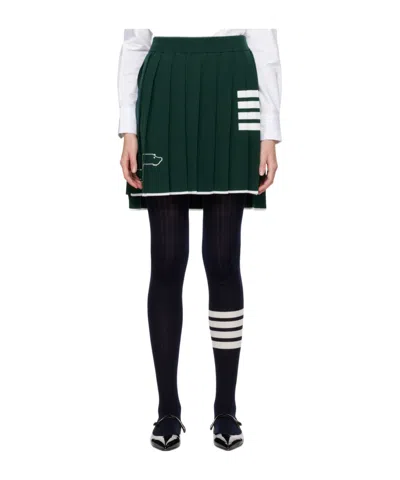 THOM BROWNE THOM BROWNE HECTOR PLEATED MINI SKIRT