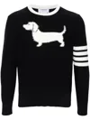 Thom Browne Hector Intarsia-knit Jumper In Blue