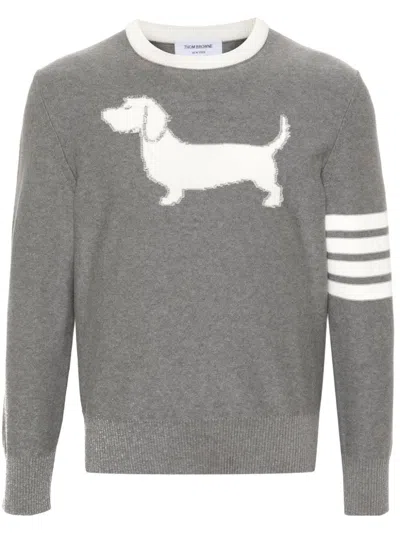 THOM BROWNE HECTOR INTARSIA-KNIT JUMPER