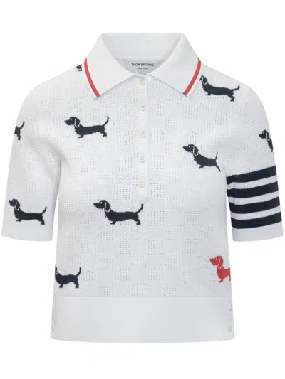 Thom Browne Hector Intarsia Polo