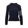 Thom Browne Hector Intarsia Wool Sweater In Blue