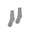 Thom Browne Jacquard Hector Dog Motif Mid-calf Socks In Gray