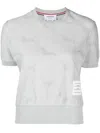 Thom Browne Hector Jacquard-terry T-shirt In Grey