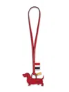 Thom Browne Hector Keyring In Red