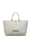Thom Browne Hector-motif Tote Bag In Gray
