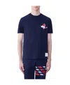 Thom Browne Hector-patch Short-sleeve T-shirt In Black