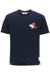 THOM BROWNE THOM BROWNE HECTOR PATCH T SHIRT WITH