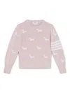 Thom Browne Hector Pullover In Pink