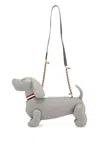 Thom Browne Herringbone Mini Hector Shoulder Bag In Gray