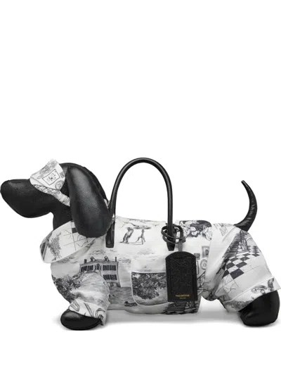 Thom Browne Hector Tote Bag In White