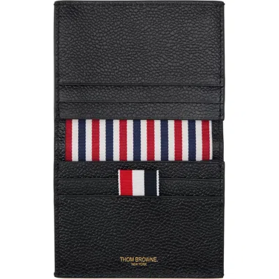 Thom Browne Hector-motif Card Holder In Black