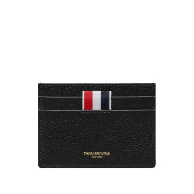 Thom Browne Hector-motif Card Holder In Black