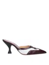 Thom Browne Brown Pointed-toe Sculpted Heel Leather Mules In Brown