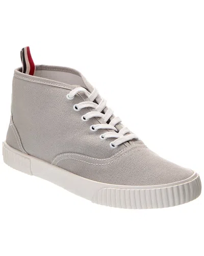 Thom Browne Heritage Mid-top Canvas Sneaker In Grey
