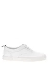 Thom Browne White Cotton Canvas Heritage Sneakers