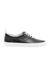 Thom Browne 'heritage' Black Sneakers With Logo Tab On Heel In White
