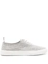 Thom Browne Heritage Tweed Sneakers In Grey
