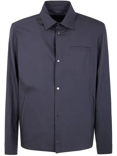 Thom Browne Herno "shirt Jacket" In Blue