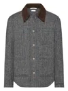 Thom Browne Herringbone Jacket In Gray