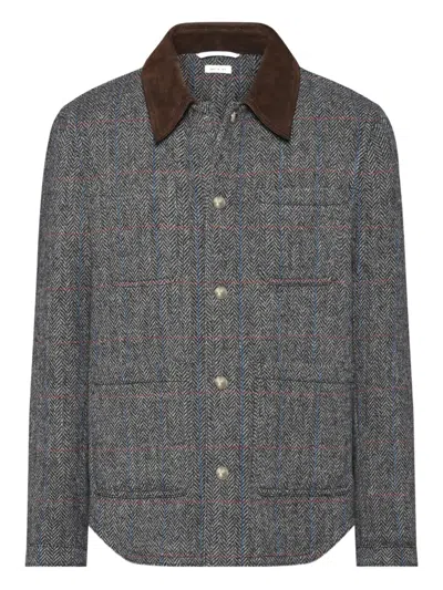 Thom Browne Herringbone Jacket In Gray