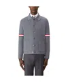 Thom Browne Herringbone-quited Work Jacket In Gray