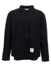Thom Browne Oversized Herringbone Shirt In Blue