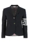 Thom Browne Wool High Armhole Sport Coat In Blue