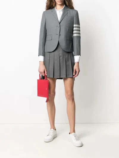 Thom Browne High Armhole Sport Coat Fit 3 Women In Gray