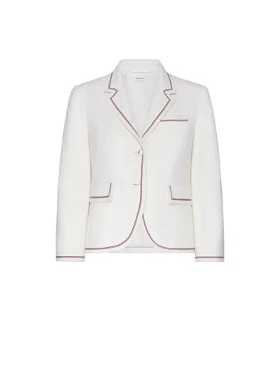 Thom Browne High Armhole Sportcoat In White