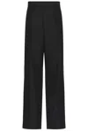Thom Browne High Rise Backstrap Trouser In Black