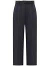 Thom Browne Gerade Hose Mit Hohem Bund In Blau