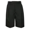 Thom Browne High-waisted Thigh-length Shorts In Black