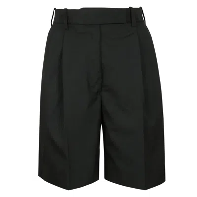 Thom Browne High-waisted Thigh-length Shorts In Black