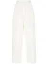 Thom Browne High-rise Tailored Pants In Weiss