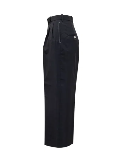 Thom Browne High-waisted Tailored Trousers In Navy
