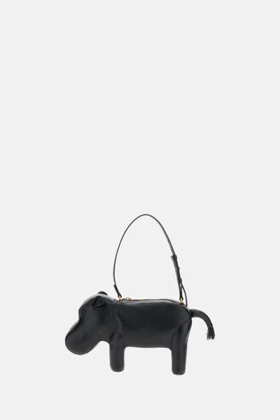 Thom Browne Hippo Baguette Bag In Black