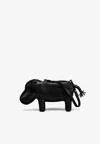 Thom Browne Hippo Baguette Grained Leather Handbag In Black