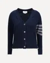 Thom Browne Holiday Merino Hector Intarsia Cardigan In Blue