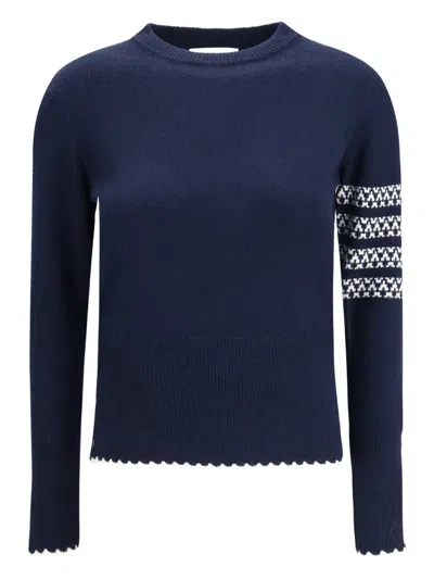 THOM BROWNE HOLIDAY HECTOR LONG-SLEEVE CREW-NECK JUMPER