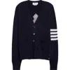 Thom Browne Virgin Wool Nutcracker Cardigan In Navy