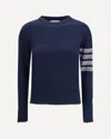 Thom Browne Holiday Hector Long-sleeve Crew-neck Jumper In Blue