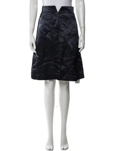 Pre-owned Thom Browne Hollywood Knee-length Skirt In Blue